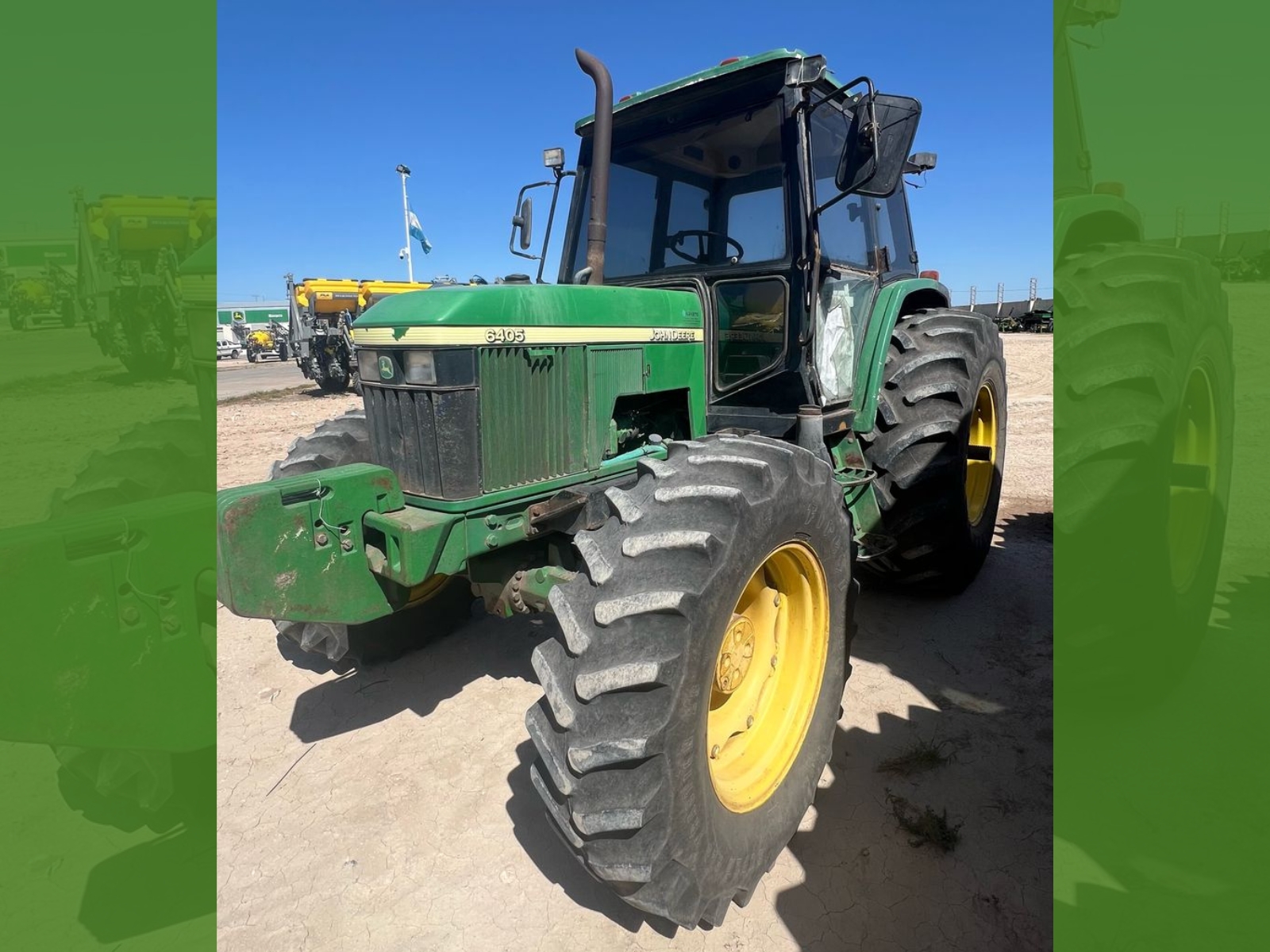 Tractor John Deere 6405, año 2007