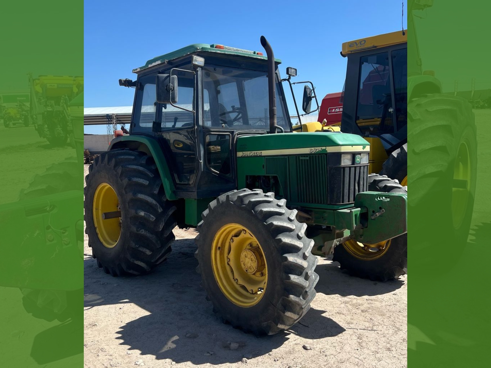 Tractor John Deere 6405, año 2007